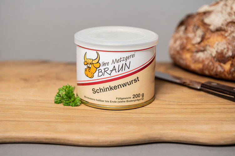 Schinkenwurst Schinkenwurst in der 200g Dose