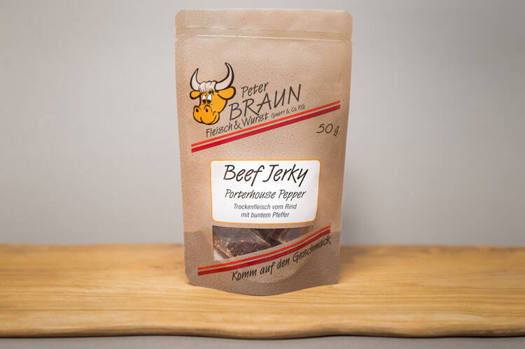 Beef Jerky Porterhouse Pepper - 50g Beef Jerky