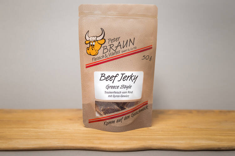 Beef Jerky Greece Style - 50g Beef Jerky
