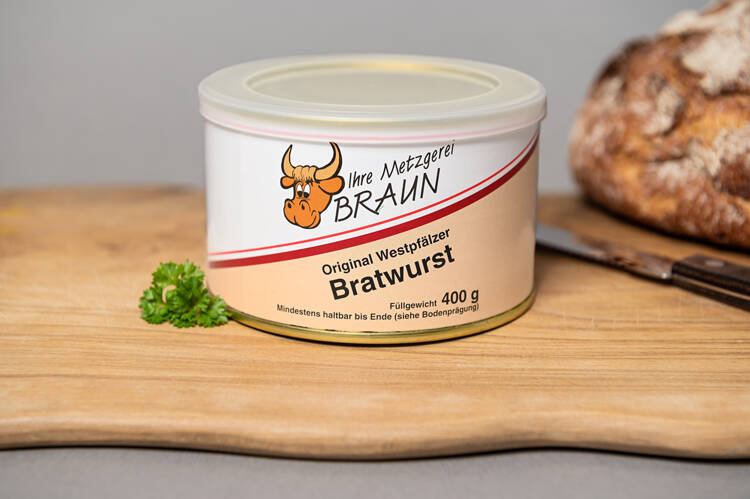 Original Westpfälzer Bratwurst Bratwurst 400g Dose